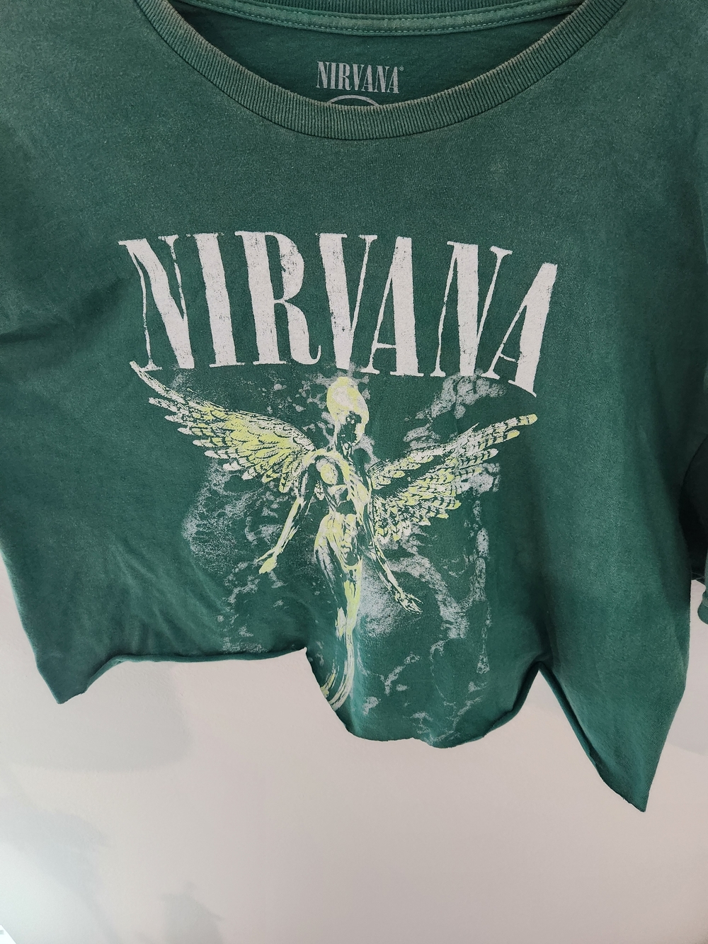 Nirvana Women's Green Graphic Tee - Picture 2 of 5